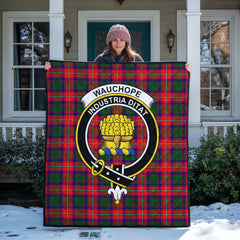 Wauchope (or Waugh) Tartan Crest Quilt