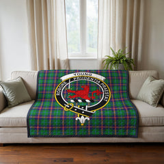Young Modern Tartan Crest Quilt