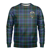 McInnes Modern Tartan Crest Sweatshirt