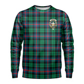 Urquhart Broad Red Ancient Tartan Crest Sweatshirt