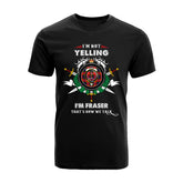 Fraser of Lovat Tartan Crest T-shirt - I'm not yelling style