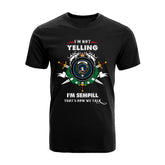Sempill Tartan Crest T-shirt - I'm not yelling style