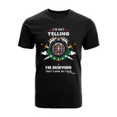 Skirving Tartan Crest T-shirt - I'm not yelling style