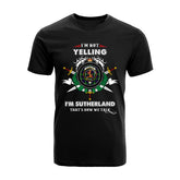 Sutherland I Tartan Crest T-shirt - I'm not yelling style