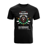Tennant Tartan Crest T-shirt - I'm not yelling style