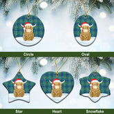 Oliphant Ancient Tartan Christmas Ceramic Ornament - Highland Cows Style