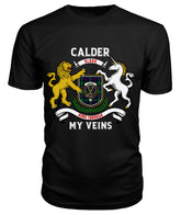 Calder Tartan Crest 2D T-shirt - Blood Runs Through My Veins Style
