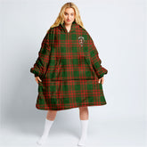 Menzies Green Modern Tartan Hoodie Blanket