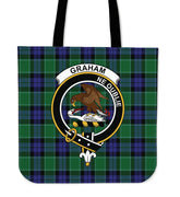 Graham of Menteith Modern Tartan Crest Tote Bag