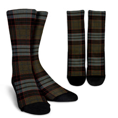 Stewart Old Weathered Tartan Crew Socks
