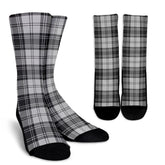 Douglas Grey Modern Tartan Crew Socks