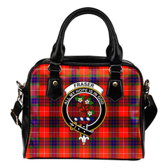 Fraser Modern Tartan Crest Shoulder Handbags