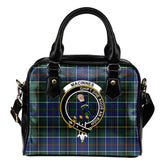 MacInnes Modern Tartan Crest Shoulder Handbags