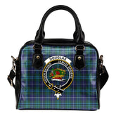 Douglas Modern Tartan Crest Shoulder Handbags