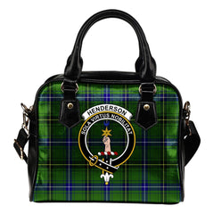 Henderson (Mackendrick) Family Modern Tartan Crest Shoulder Handbags