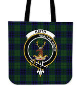 Keith Modern Tartan Crest Tote Bag