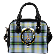 Bell of the Borders Tartan Crest Shoulder Handbags