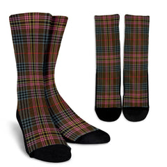 Kennedy Weathered Tartan Crew Socks
