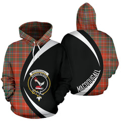 MacDougall Ancient Tartan Crest Hoodie - Circle Style