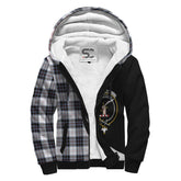 MacRae Dress Modern Tartan Crest Sherpa Hoodie - Circle Style