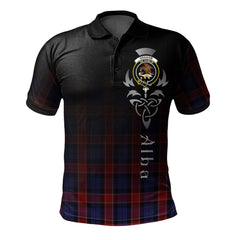 Graham of Menteith Red 01 Tartan Polo Shirt - Alba Celtic Style