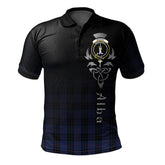 MacKay Blue 02 Tartan Polo Shirt - Alba Celtic Style