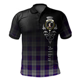 MacRae Dress Purple Tartan Polo Shirt - Alba Celtic Style