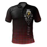 Sinclair Modern Tartan Polo Shirt - Alba Celtic Style