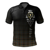 Stewart Hunting Weathered Tartan Polo Shirt - Alba Celtic Style