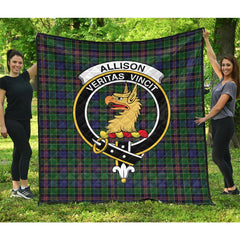 Allison (MacGregor-Hastie) Tartan Crest Quilt