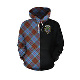Anderson Modern Tartan Hoodie Half of Me - Cross Style