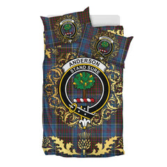 Anderson STS Tartan Crest Bedding Set - Golden Thistle Style