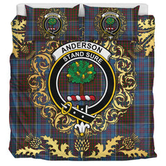 Anderson STS Tartan Crest Bedding Set - Golden Thistle Style