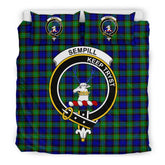 Sempill (Or Semple) Family Tartan Crest Bedding Set
