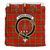 Langlands Family Tartan Crest Bedding Set