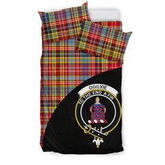 Ogilvie of Airlie Ancient Family Tartan Crest Wave Style Bedding Set