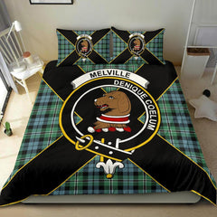 Melville Tartan Crest Bedding Set - Luxury Style