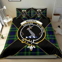 MacNeil of Colonsay Tartan Crest Bedding Set - Luxury Style