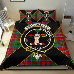 MacCulloch (McCulloch) Tartan Crest Bedding Set - Luxury Style