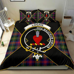 Logan Tartan Crest Bedding Set - Luxury Style