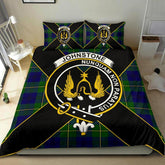 Johnstone Tartan Crest Bedding Set - Luxury Style