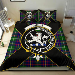 Inglis Tartan Crest Bedding Set - Luxury Style