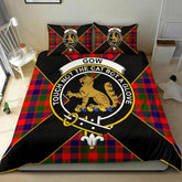 Gow (or McGouan) Tartan Crest Bedding Set - Luxury Style