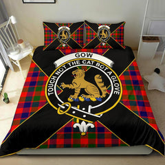 Gow (or McGouan) Tartan Crest Bedding Set - Luxury Style