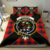 Fraser Tartan Crest Bedding Set - Luxury Style