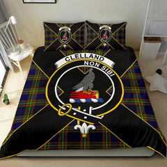 Clelland Tartan Crest Bedding Set - Luxury Style