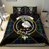 Campbell of Cawdor Tartan Crest Bedding Set - Luxury Style