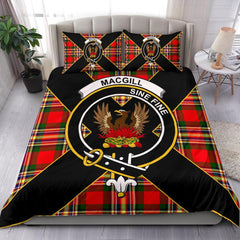 MacGill (Makgill) Tartan Crest Bedding Set - Luxury Style