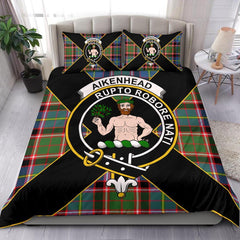 Aikenhead Tartan Crest Bedding Set - Luxury Style