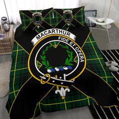 MacArthur Tartan Crest Bedding Set - Luxury Style